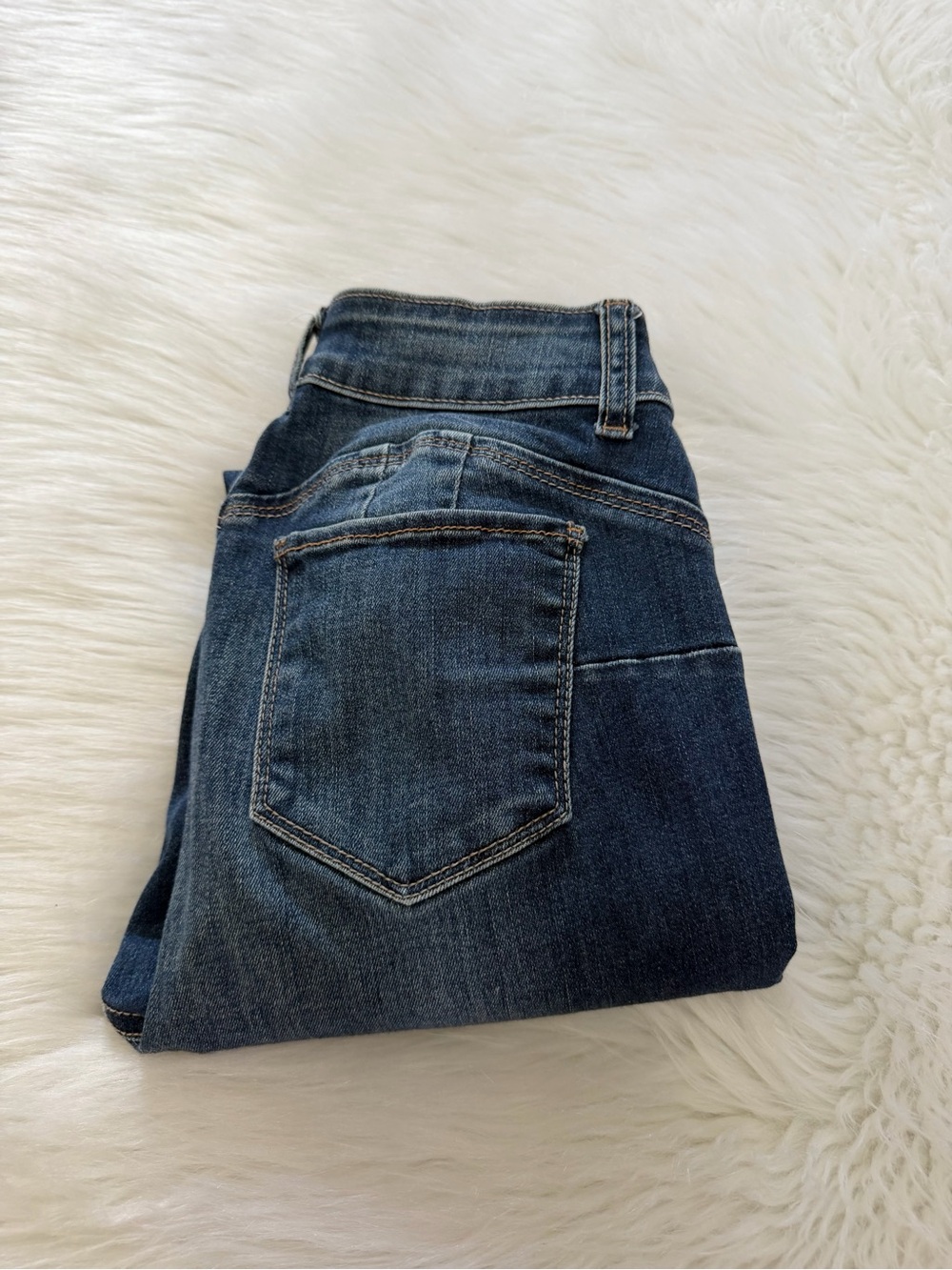 Wax Jean Butt, I love You Dark Blue Jeans Sz 3/26